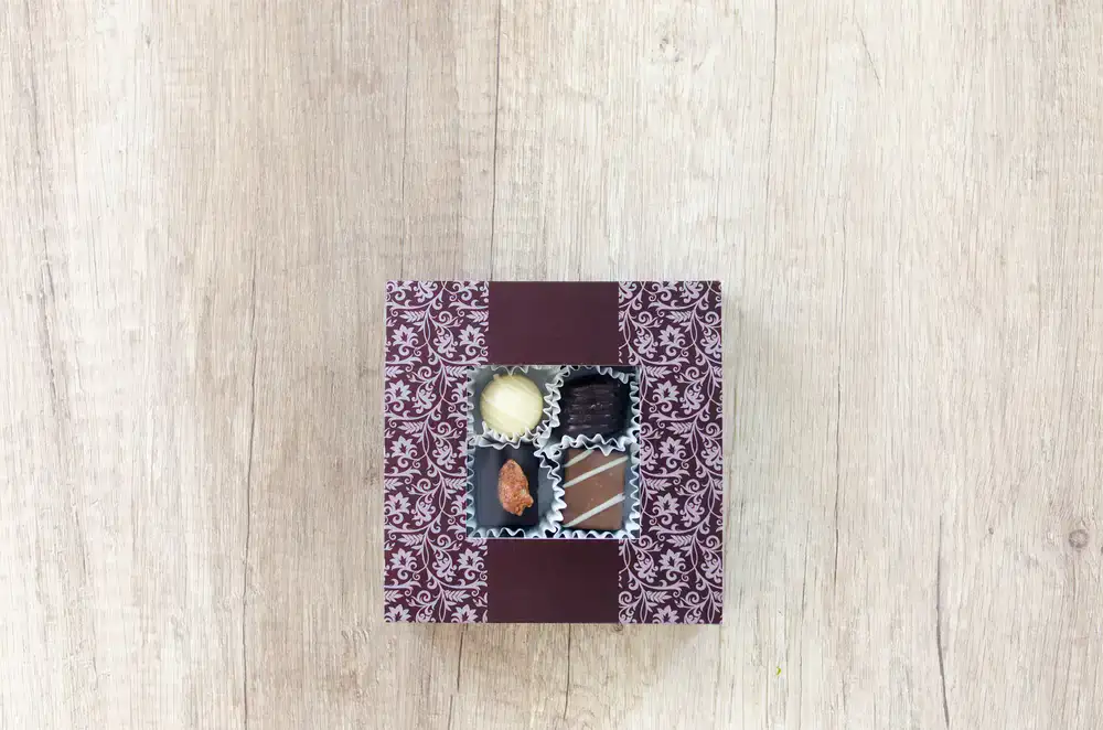 Elegant chocolate gift box