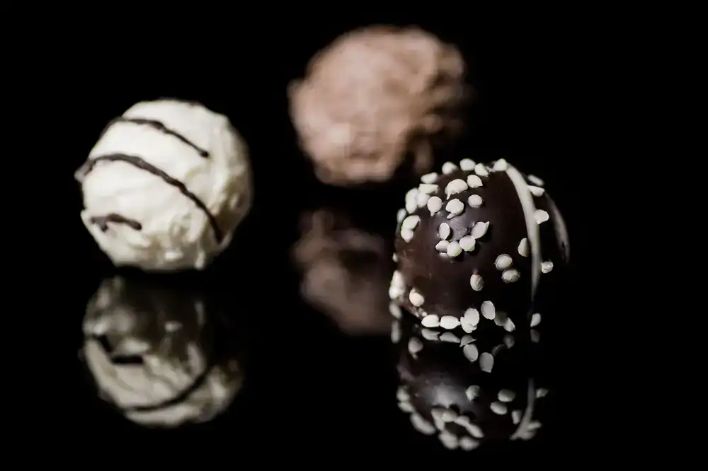 Assorted chocolate truffles